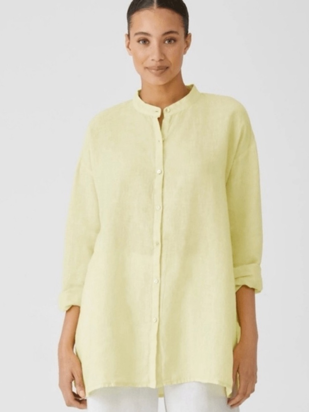 Eileen Fisher Irish Linen button down shirt